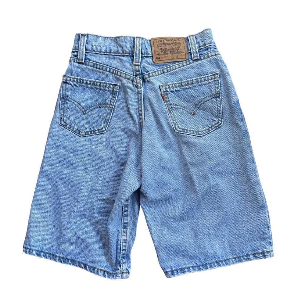 Vtg 1990s Levis Orange Tab Jean Shorts Regular Loose Fit Youth Size 10